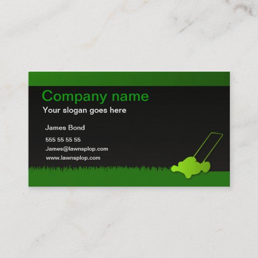 Customizable Lawn care business card template