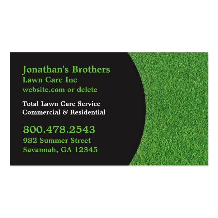 Lawn Care Business Cards