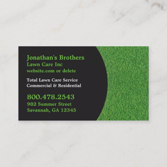 Lawn Care Business Cards | Zazzle.com