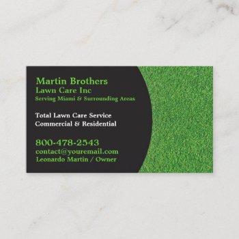 Lawn Care Business Cards by all_items at Zazzle