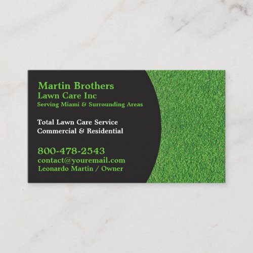 Lawn Care Business Cards