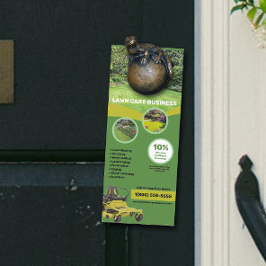 Lawn Care Business Door Hanger