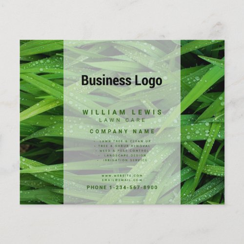 Lawn Care Business Grass Cutting Landscaping Logo Flyer