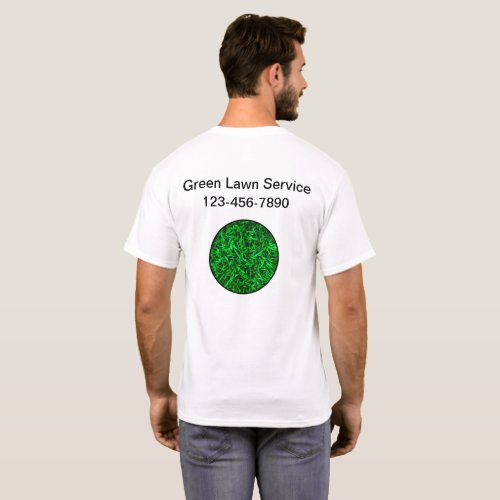 Lawn Care Business Logo Work Tee Shirts