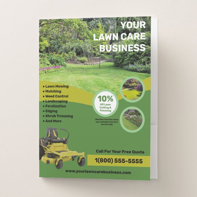 Lawn Care Business Pocket Folder (Front)