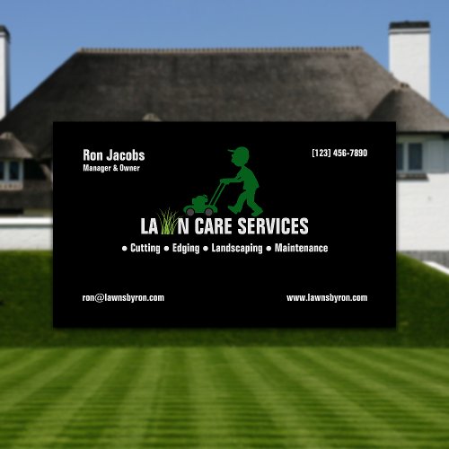 Lawn Care Company Business Card
