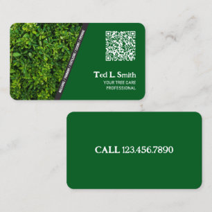 Lawn Care Custom QR Business Card