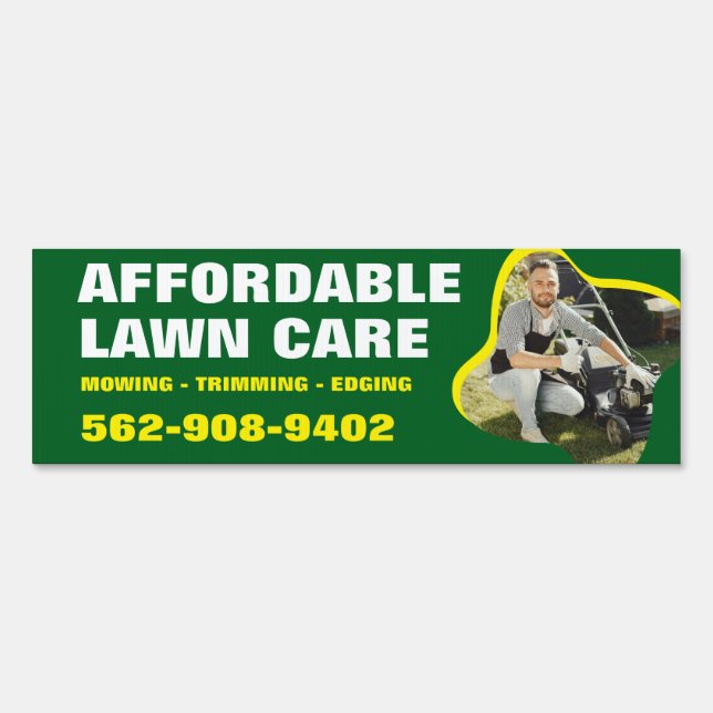 Lawn Care Custom Yard Sign (Front)
