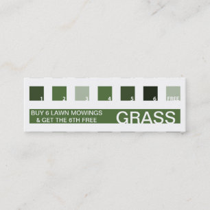 LAWN CARE customer appreciation (mod squares) Loyalty Card