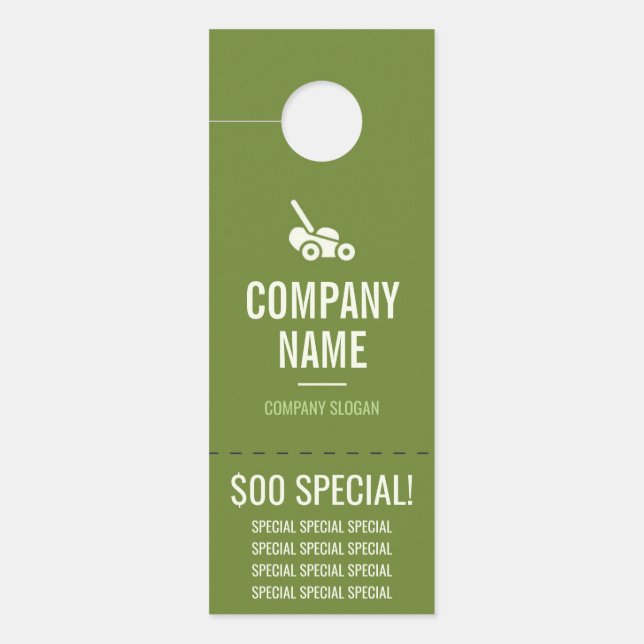 Lawn Care Door Hanger (Front)