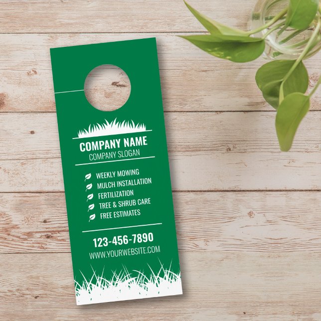 Lawn Care Door Hanger Landscaping Door Hanger (Creator Uploaded)