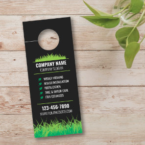 Lawn Care Door Hanger Landscaping Door Hanger