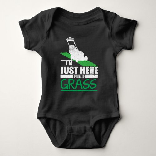 Lawn Care Funny Lawn Mower Grass Mowing Baby Bodysuit