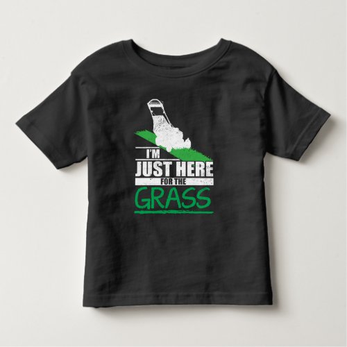 Lawn Care Funny Lawn Mower Grass Mowing Toddler T_shirt