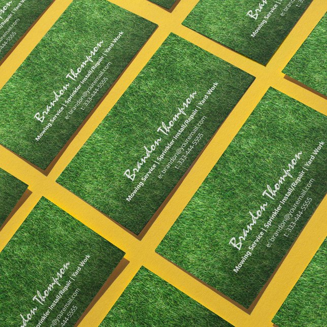 Lawn Care Garden Services Business Card (Creator Uploaded)