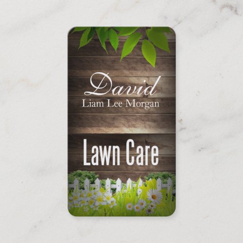 Lawn Care  Gardener   Landscaping Business Card