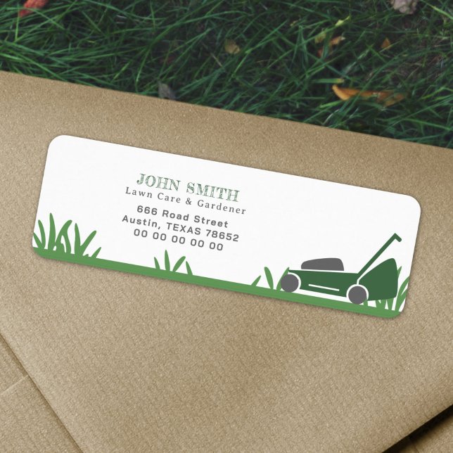 Lawn Care & Gardener Return Address Label (Lawn Care & Gardener Return Address Label)