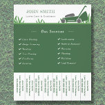 Lawn Care & Gardener Tear Off Strips Flyer<br><div class="desc">A Flyer with Tear Off Strips in green colors with an illustration including grass and a lawn mower. It is fully customizable and can be suitable for Lawn Care & professional Gardener or people working in the landscaping field: landscaper,  mowing and maintaining the lawn,  maintaining green spaces,  etc.</div>