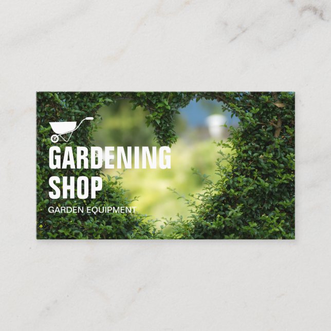 Lawn Care Gardening Grass Mowing Service Business Card (Front)