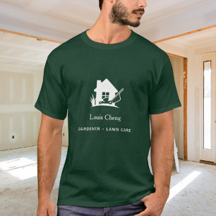 Lawn care gardening green grass mower  T-Shirt