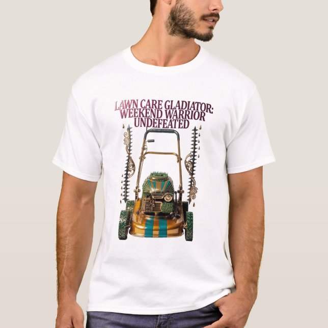 Lawn Care Gladiator T Shirt (Front)