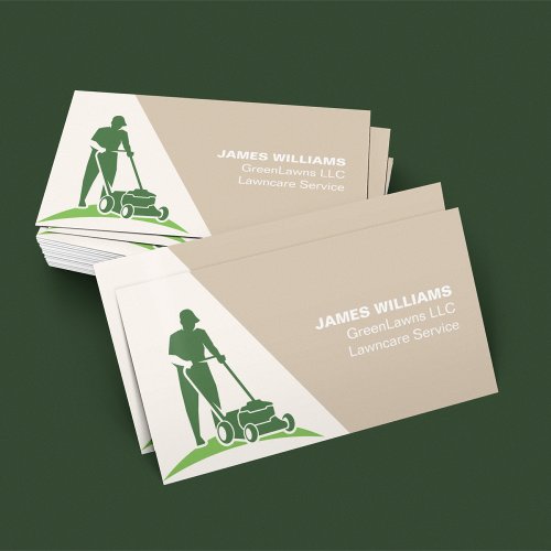 Lawn Care Grass Business Card