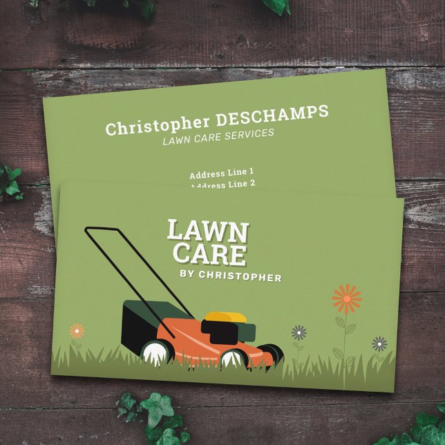 Lawn Care & Grass Business Card (Lawn Care & Grass Business Card)