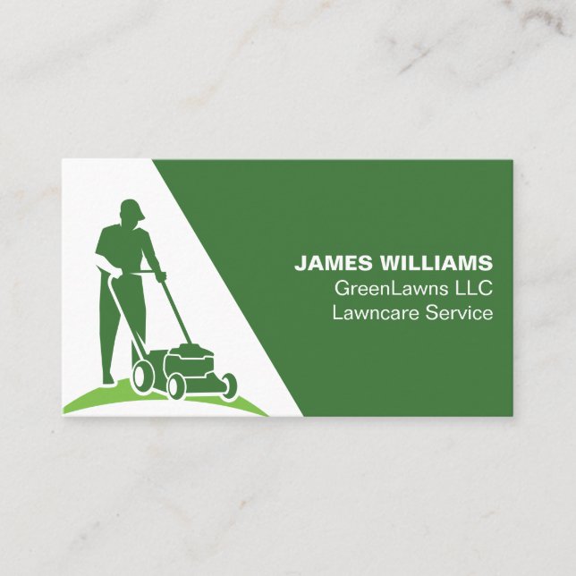 Lawn Care Grass Business Card (Front)