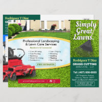 Lawn Care Grass Cutting Landscape 8.75"x6.5" EDDM