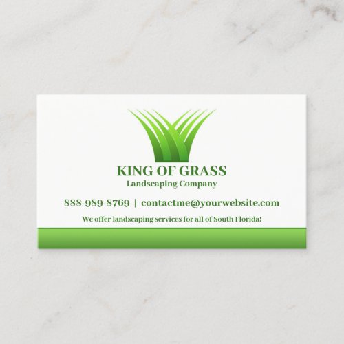 Lawn Care Grass Logo Business card