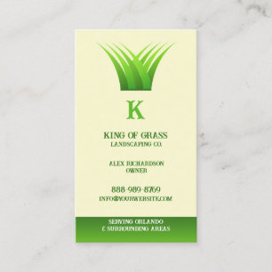 Lawn Care Grass Logo Business card