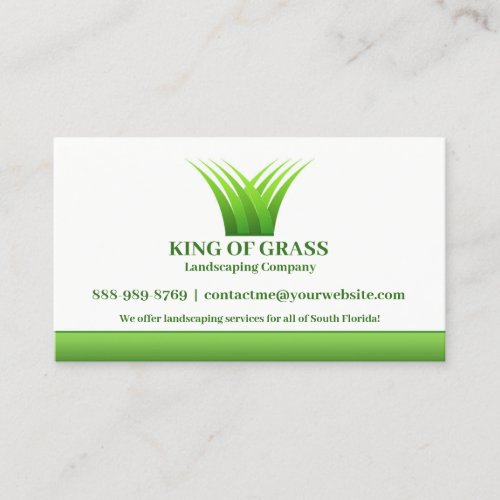 Lawn Care Grass Logo Business card