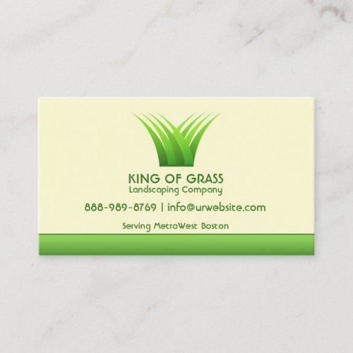 Lawn Care Grass Logo Business card