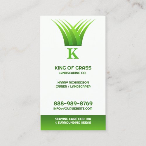 Lawn Care Grass Logo Business card