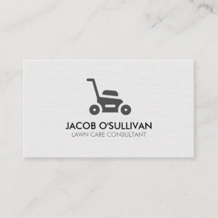 Lawn Care Grass Mowing Gardener Business Card
