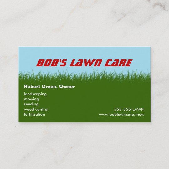 Lawn Care Green Gr Landscaping Mowing Business Card Zazzle Lawn Care Green Gr Landscaping Mowing Business Card