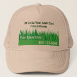 Lawn Care Hat at Zazzle
