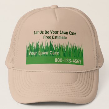 Lawn Care Hat by all_items at Zazzle