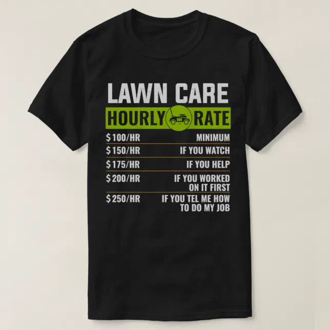 Hourly Rate Lawn Mowing