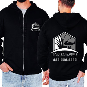 Lawn Care Landscape Logo Business zipper Jacket Hoodie