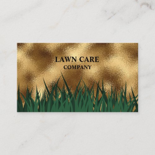 Lawn Care Landscape modern professional yard Busin Business Card