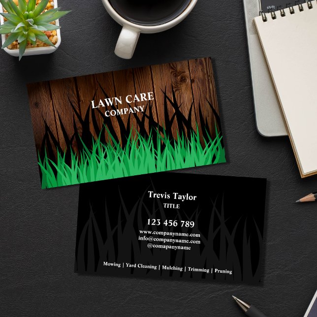 Lawn Care Landscape modern professional yard Busin Business Card (Creator Uploaded)