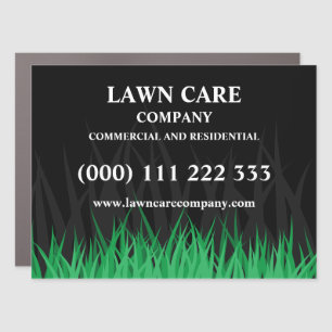 Lawn Care Landscape modern professional yard Busin Car Magnet