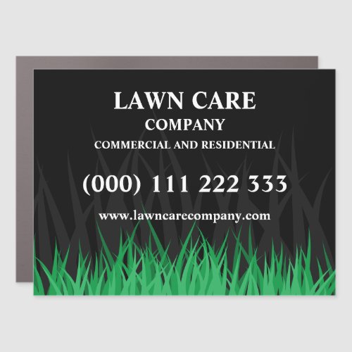 Lawn Care Landscape modern professional yard Busin Car Magnet