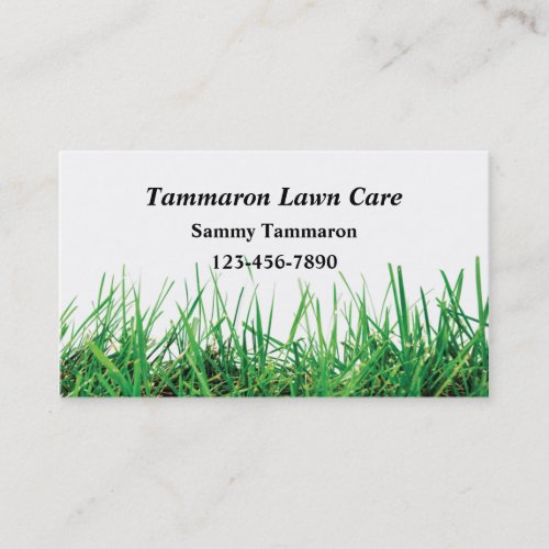 Lawn Care &amp; Landscaper Business Card Template