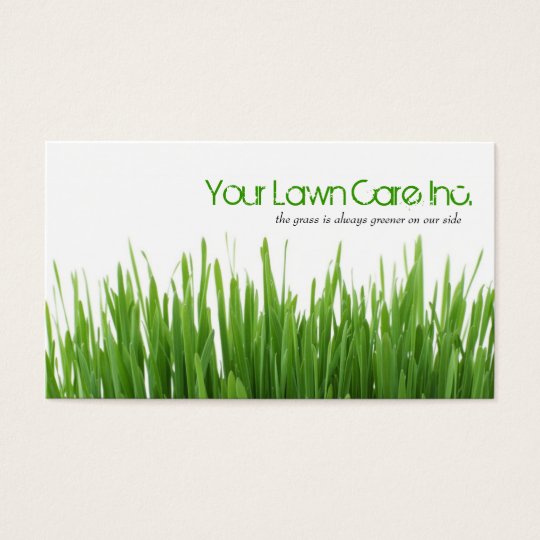 Lawn Care Landscaping Business Card