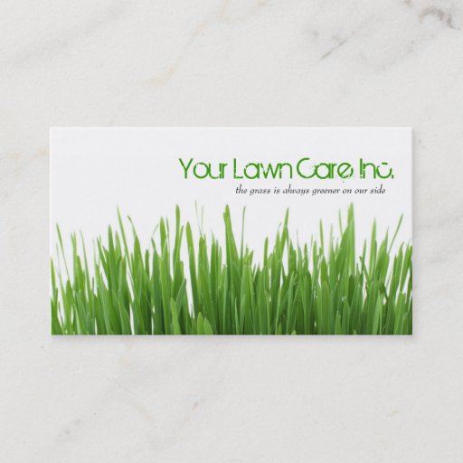 Customizable Lawn Care Landscaping Business Card