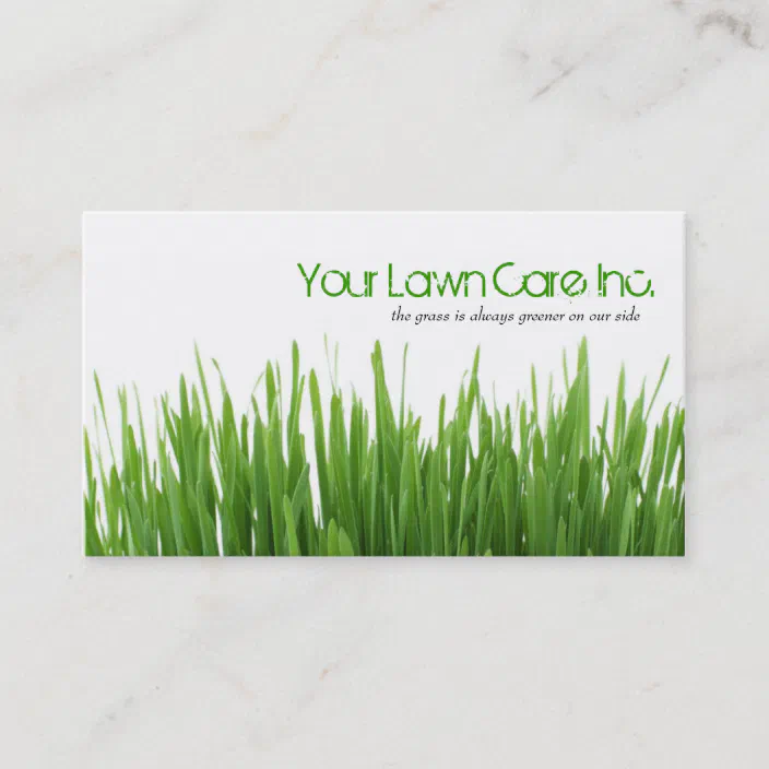Lawn Care Landscaping Business Card, How To Advertise Your Landscaping Business