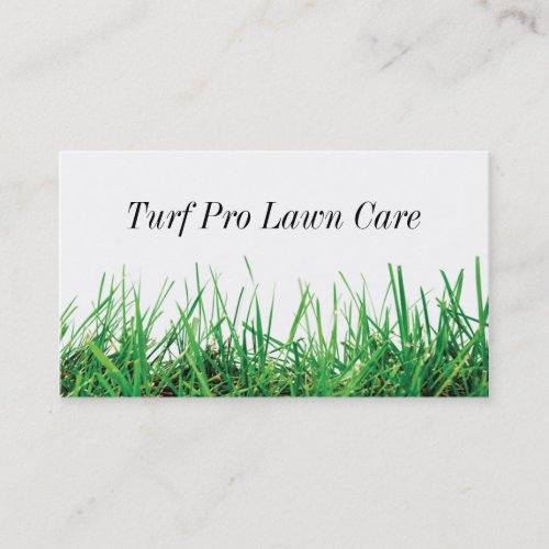 Lawn Care &amp; Landscaping Business Card Template