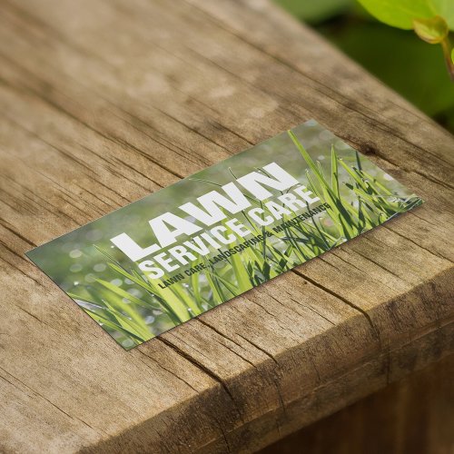 Lawn Care  Landscaping Business Card